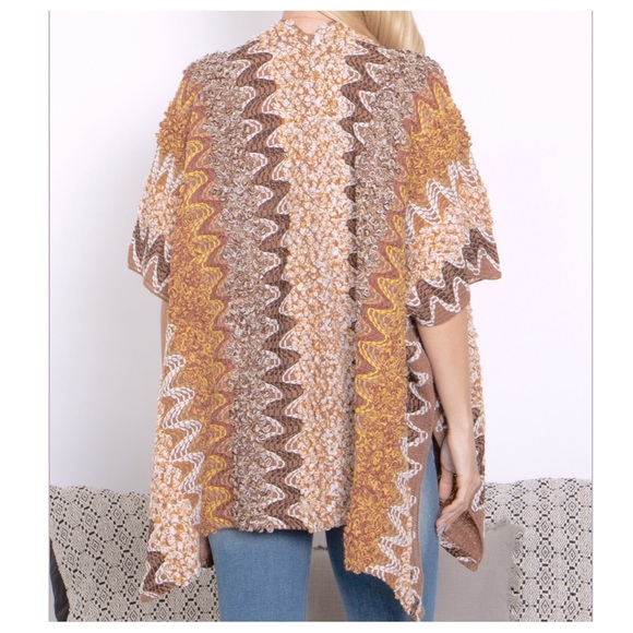 04 Boho Fabulous Multi colors Kimono jacket with pockets - Picture 4 of 4